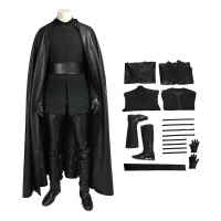 Star Wars 8 The Last Jedi Kylo Ren Costume Cosplay Deluxe Version Suit