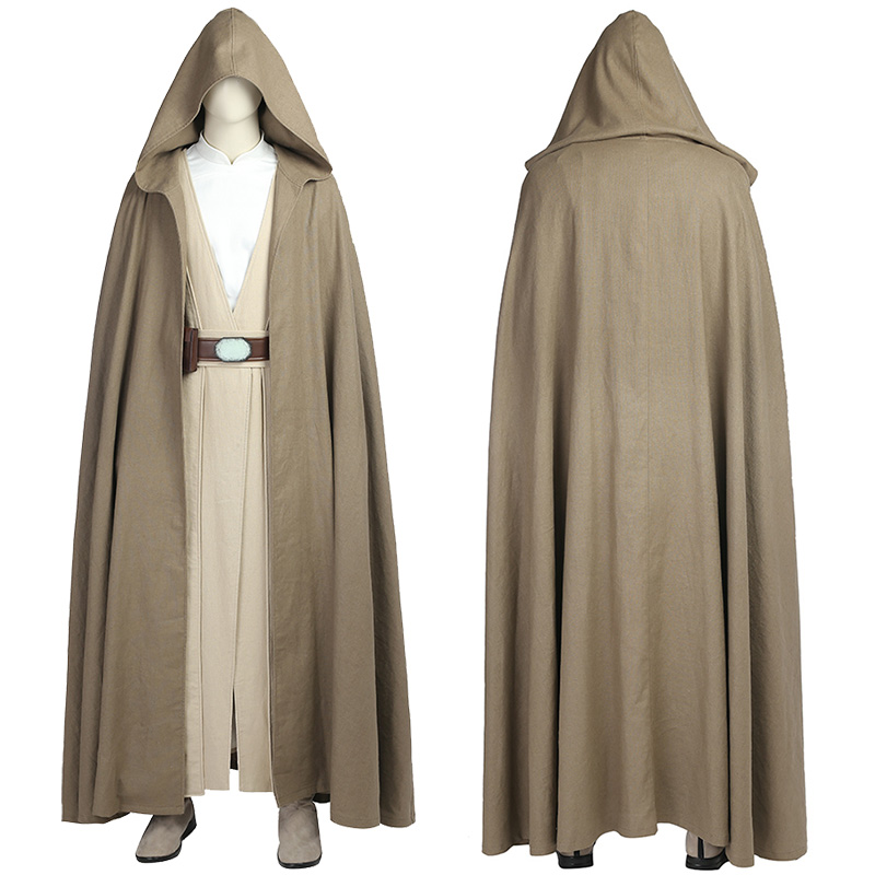 Star Wars 8 The Last Jedi Luke Skywalker Cosplay Costume Suit