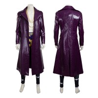 Joaquin Phoenix Cosplay Costume Purple Suit