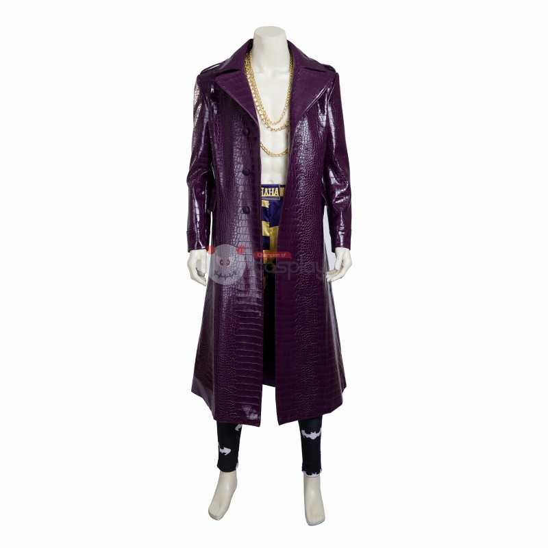Joaquin Phoenix Cosplay Costume Purple Suit