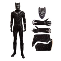 The Avengers Captain America Civil War Black Panther Cosplay Costume Deluxe Outfit