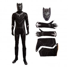 The Avengers Captain America Civil War Black Panther Cosplay Costume Deluxe Outfit