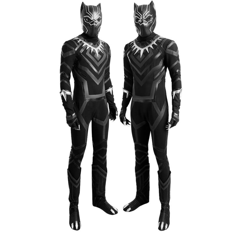 The Avengers Captain America Civil War Black Panther Cosplay Costume Deluxe Outfit