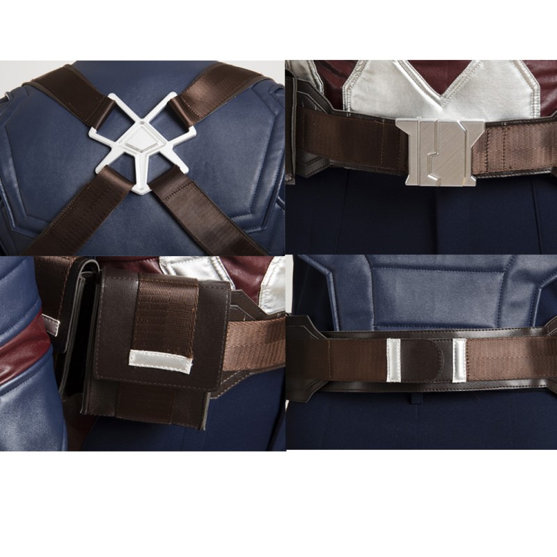 The Avengers Captain America Civil War Steve Rogers Cosplay Costume