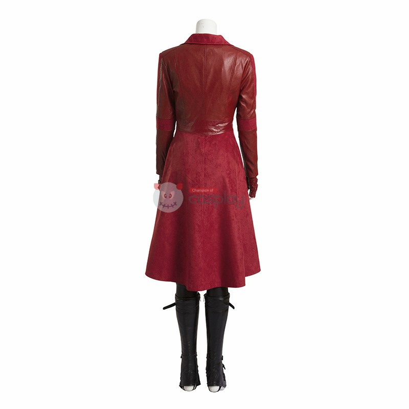 Marvel Captain America Civil War Scarlet Witch Wanda Maximoff Cosplay Costume