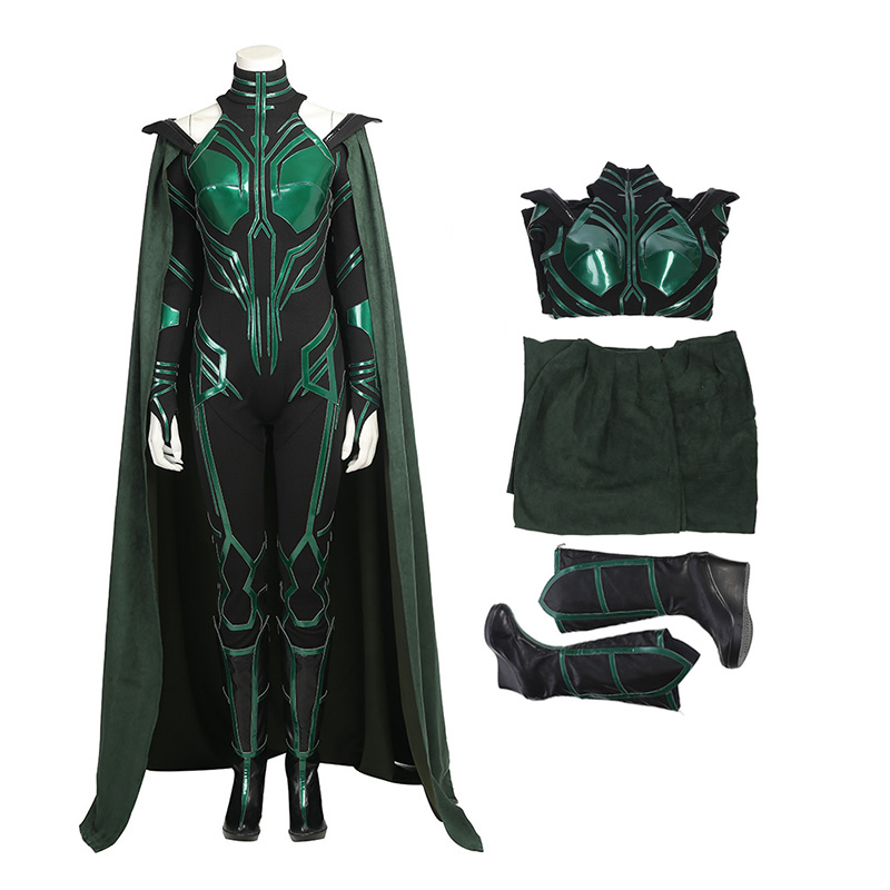 Thor Ragnarok Hela Cosplay Costume Full Set Outfit Custom Made For Girl/Lady 