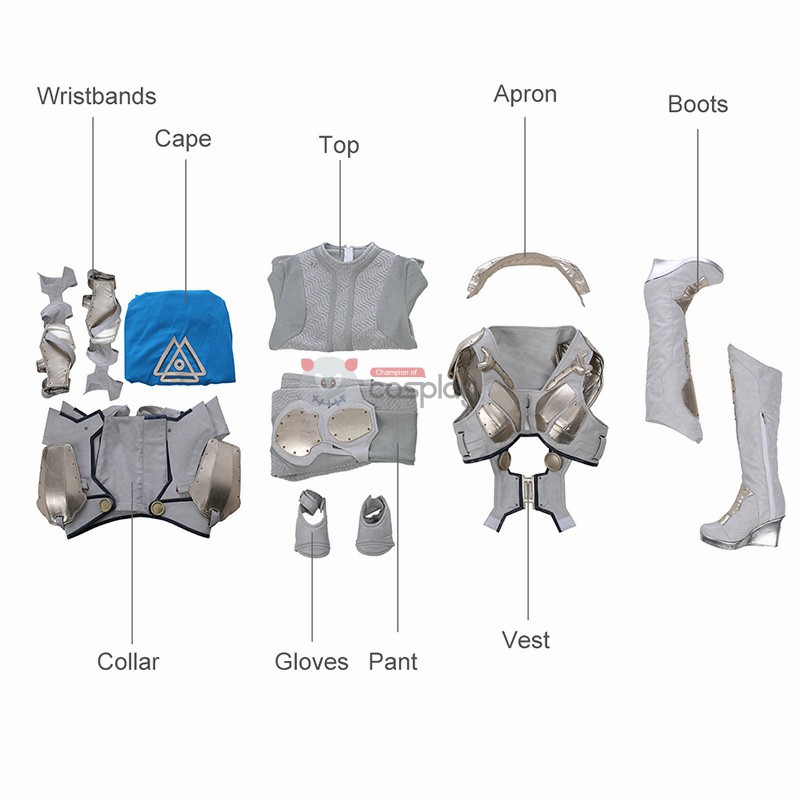 Valkyrie Costume Top Level White War Armor Cosplay Costume