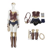 Diana Gal Gadot Costume Woman Golden Halloween Cosplay Suit