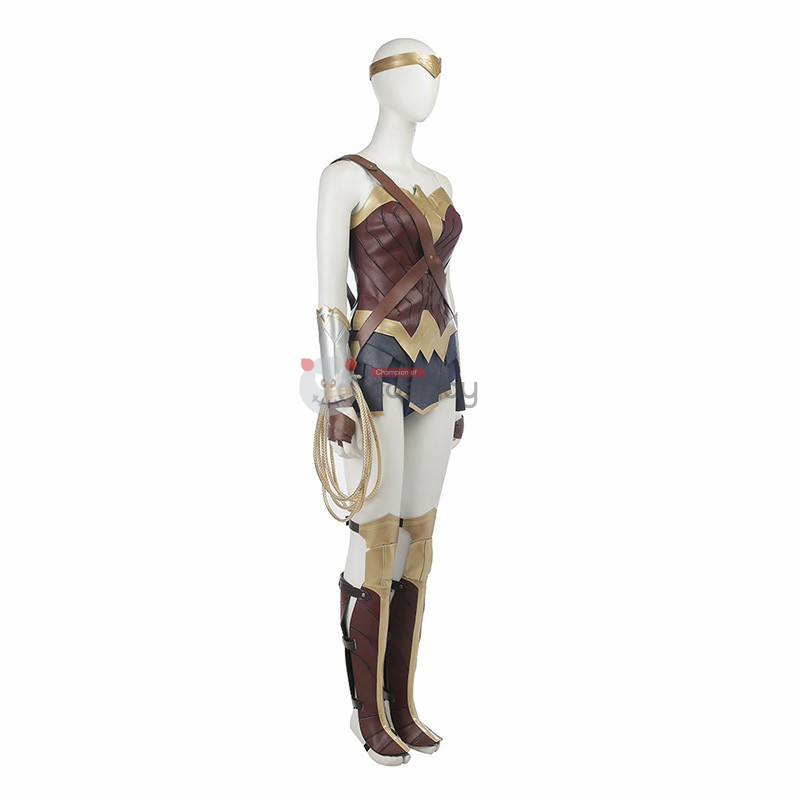 Diana Prince Gal Gadot Costume Woman Golden Halloween Cosplay Suit