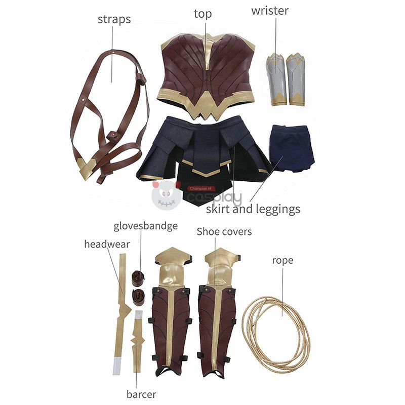 Diana Prince Gal Gadot Costume Woman Golden Halloween Cosplay Suit