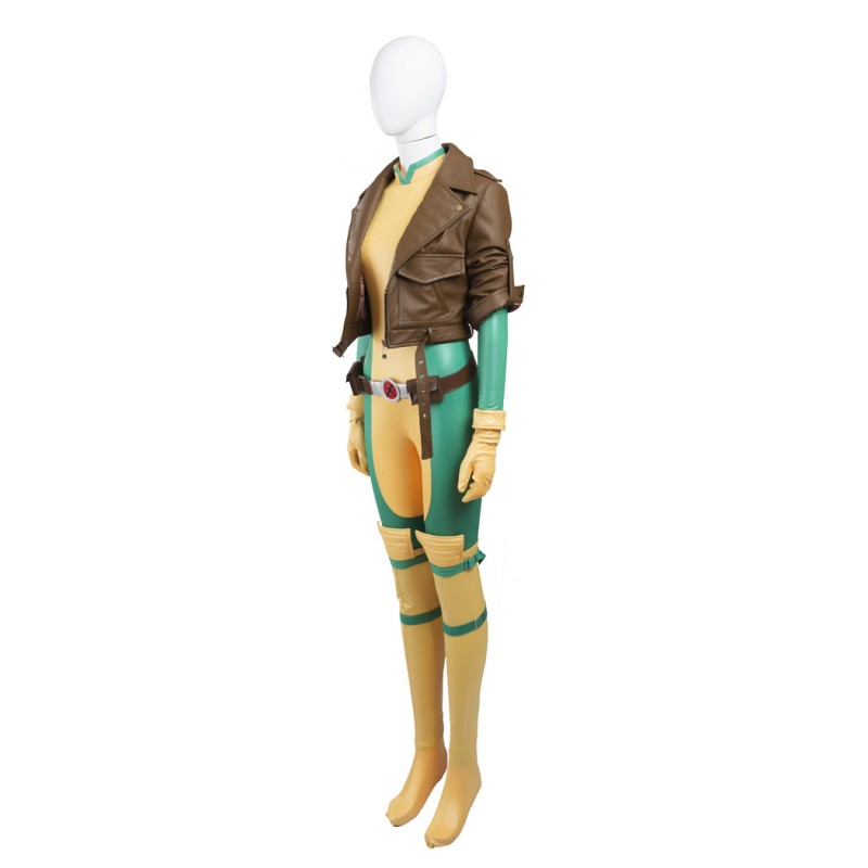 X-Men Rogue Costume Anna Marie Cosplay Costume Deluxe Version - Top Level