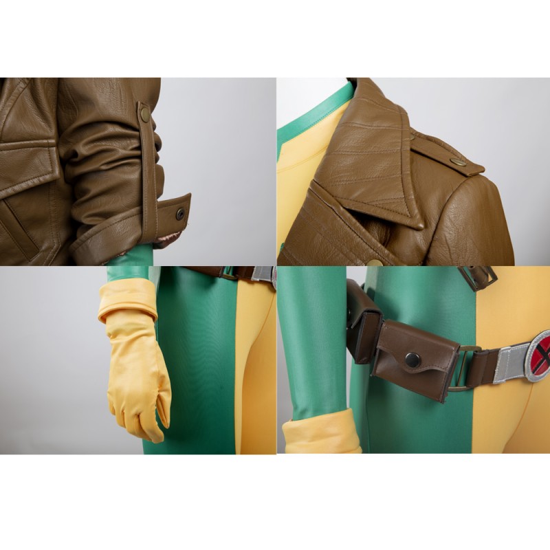 X-Men Rogue Costume Anna Marie Cosplay Costume Deluxe Version - Top Level