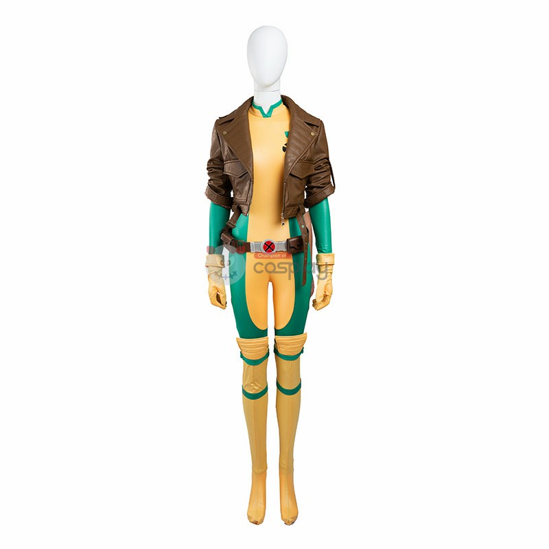 X-Men Rogue Costume Anna Marie Cosplay Costume Deluxe Version - Top Level