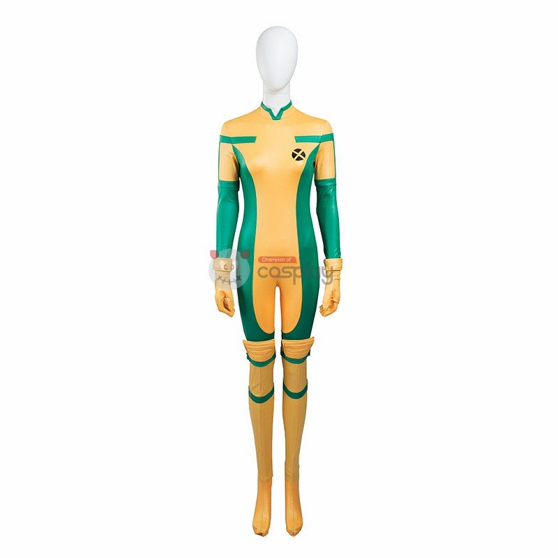 X-Men Rogue Costume Anna Marie Cosplay Costume Deluxe Version - Top Level