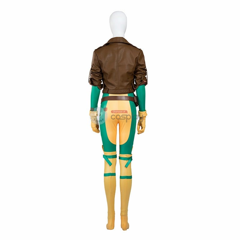 X-MEN Rogue Anna Marie Hero Zentai Jumpsuit Bodysuit Halloween Cosplay Costume e X-MEN Rogue Anna Marie Hero Zentai Jumpsuit Bodysuit Halloween Cosplay Costume e