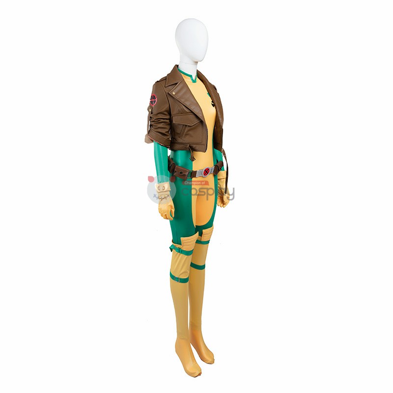 X-Men Rogue Costume Anna Marie Cosplay Costume Deluxe Version - Top Level