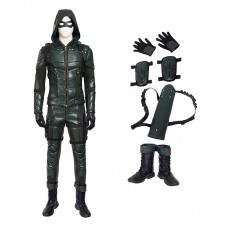 DC Green Arrow Season 5 Oliver Queen Cosplay Costume
