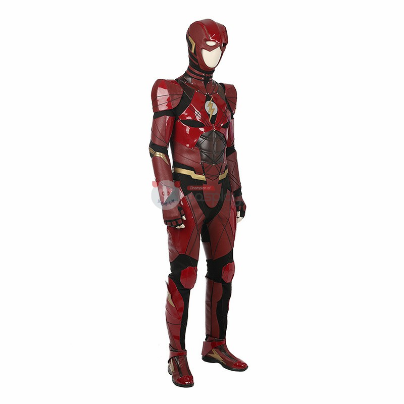 DC Justice League Movie The Flash Barry Allen Cosplay Costume