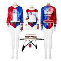 Suicide Squad Harley Quinn Cosplay Costume - Deluxe Version