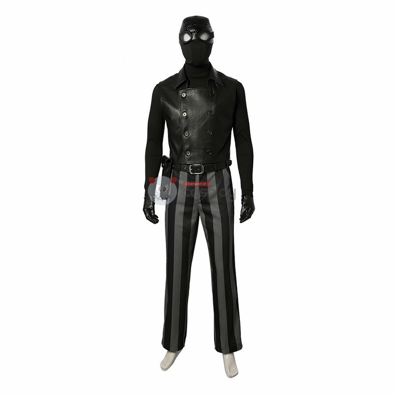 Spider Man Noir Costume Spider Man Into The Spider Verse Noir Cosplay Costume