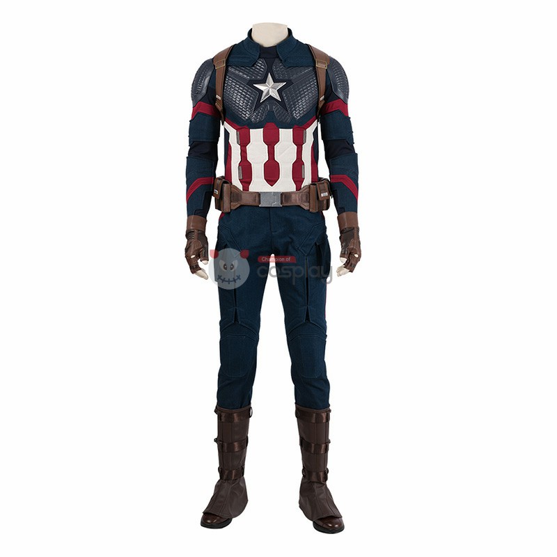 Captain America Costume Avengers Endgame Steve Rogers Cosplay Costumes