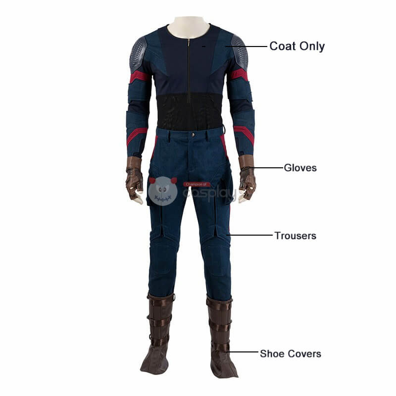 Captain America Cosplay Costumes Avengers Endgame Steve Rogers Costume