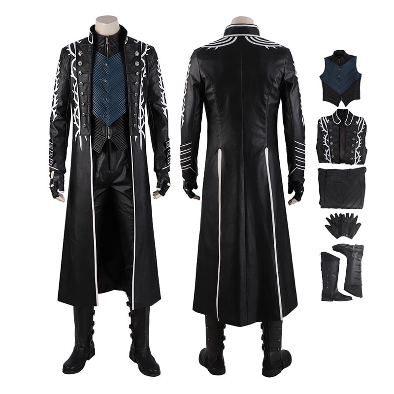 Vergil Costume DMC 5 Cosplay Suit Male Windbreaker Outfits
