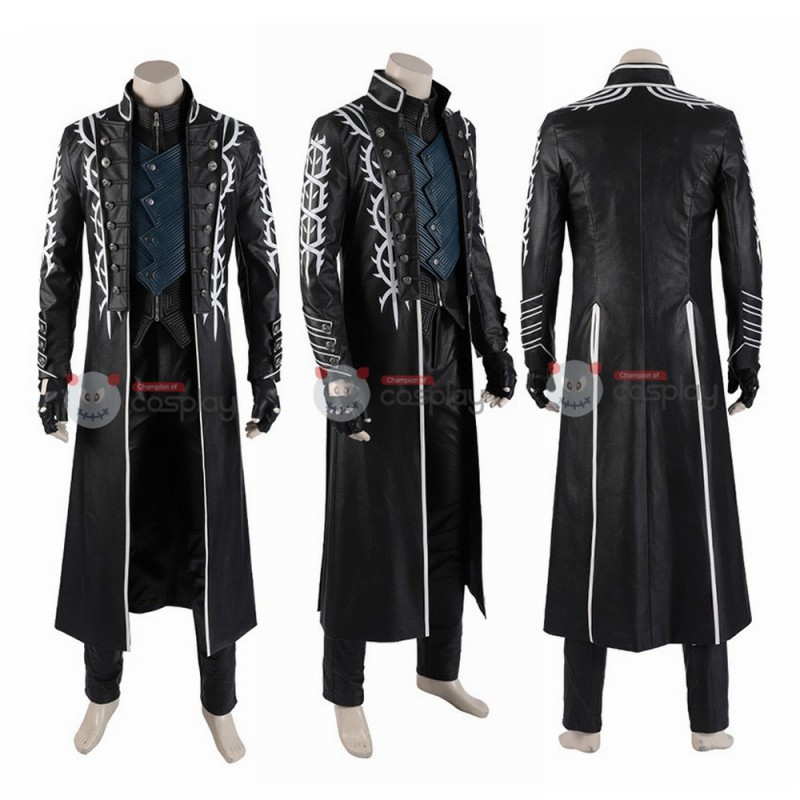 Vergil Costume Devil May Cry 5 Cosplay Costumes Windbreaker Full Set