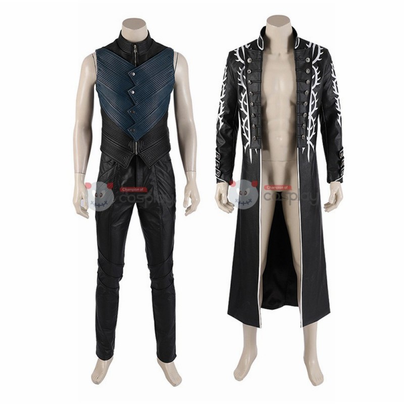 Ready To Ship Vergil Costume Devil May Cry 5 Cosplay Costumes Windbreaker Full Set