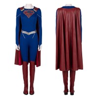 Melissa Benoist Suit Linda Lang El Blue Cosplay Costume