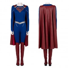 Melissa Benoist Suit Linda Lang El Blue Cosplay Costume