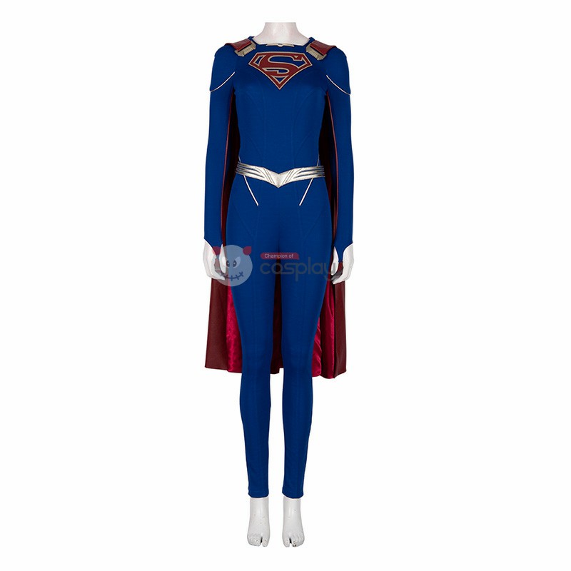 Melissa Benoist Suit Linda Lang El Blue Cosplay Costume