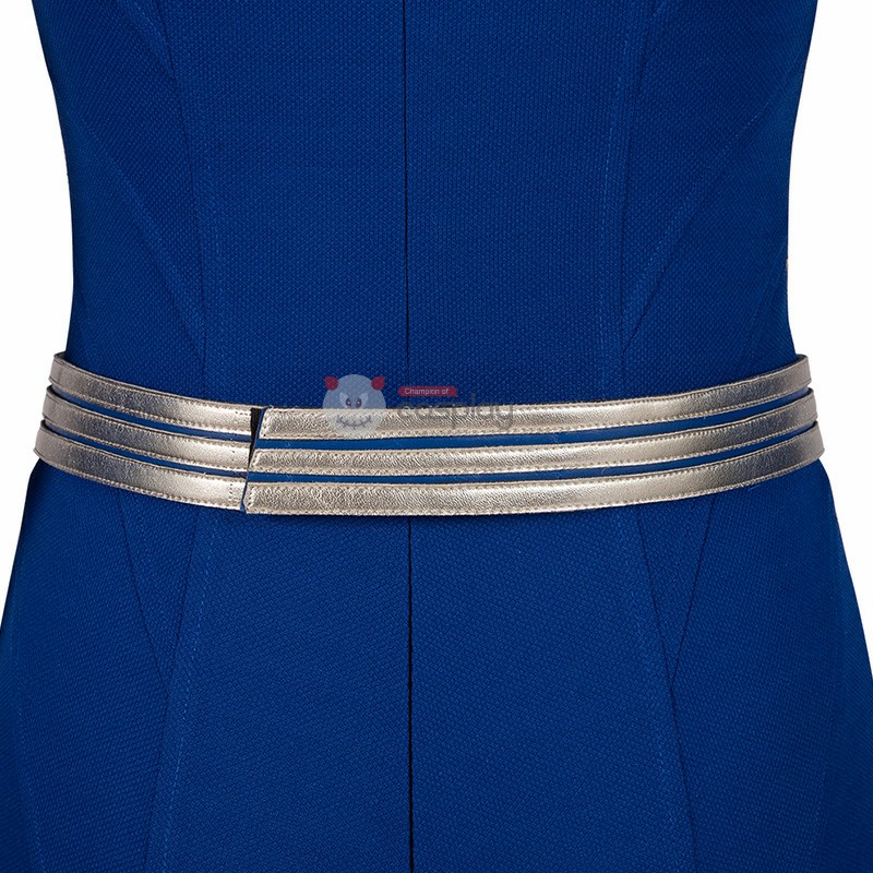 Melissa Benoist Suit Linda Lang El Blue Cosplay Costume