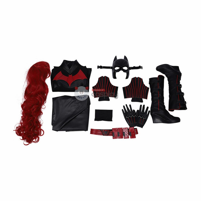 Kate Kane Halloween Catgirl Suit Woman Black Costume