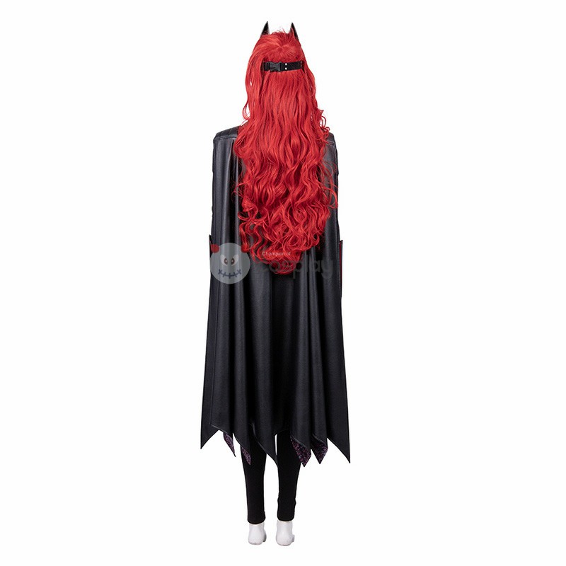 Kate Kane Halloween Suit Woman Black Costume