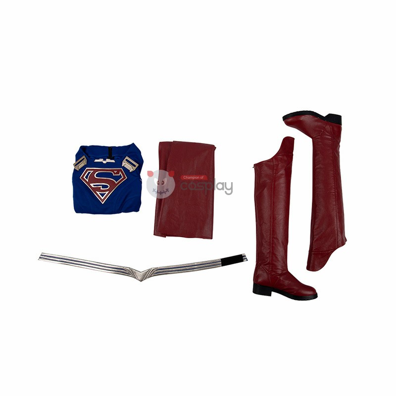Melissa Benoist Suit Linda Lang El Blue Cosplay Costume