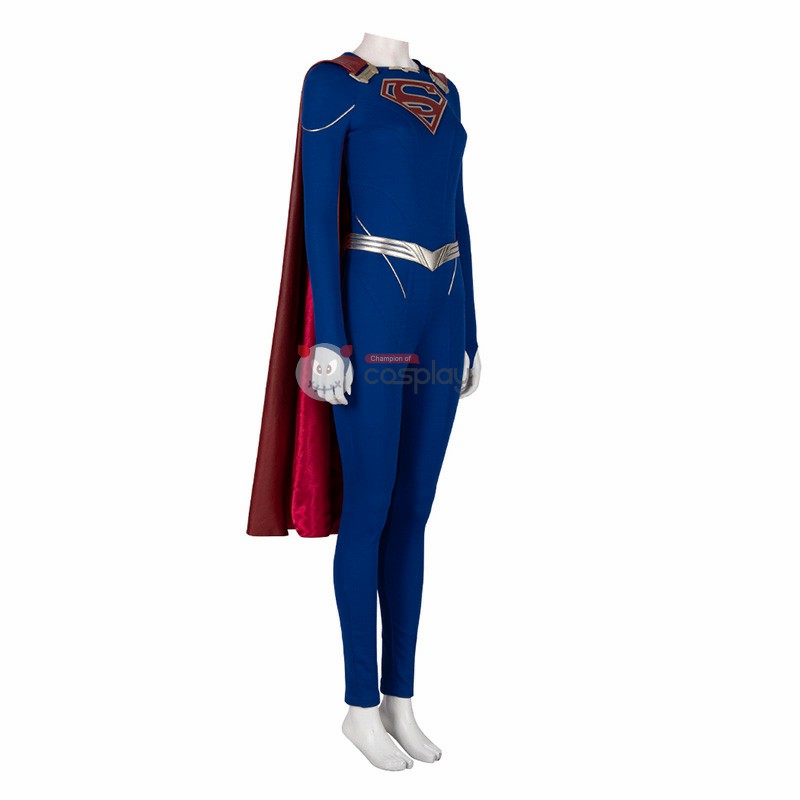 Melissa Benoist Suit Linda Lang El Blue Cosplay Costume