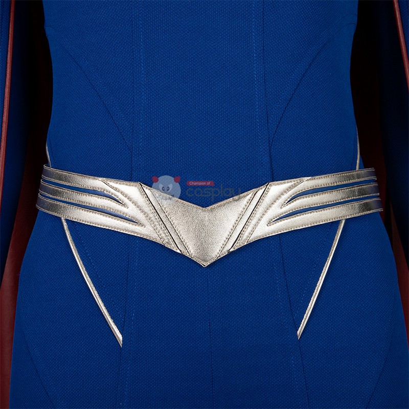 Melissa Benoist Suit Linda Lang El Blue Cosplay Costume