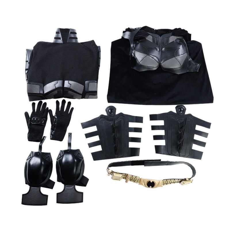 Knight Bruce Costume Christian Bale Halloween Suit Black Cosplay Outfits