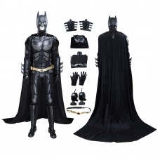 Knight Bruce Costume Christian Bale Halloween Suit Black Cosplay Outfits