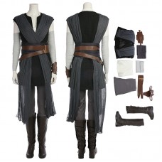 Star Wars 8 Rey Cosplay Costume Top Level