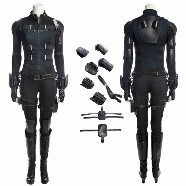 DFYM Avengers Infinity War Black Widow Natasha Romanoff Cosplay Costume Any Size 