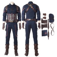 Captain America Costumes Avengers Infinity War Steve Rogers Cosplay Costume