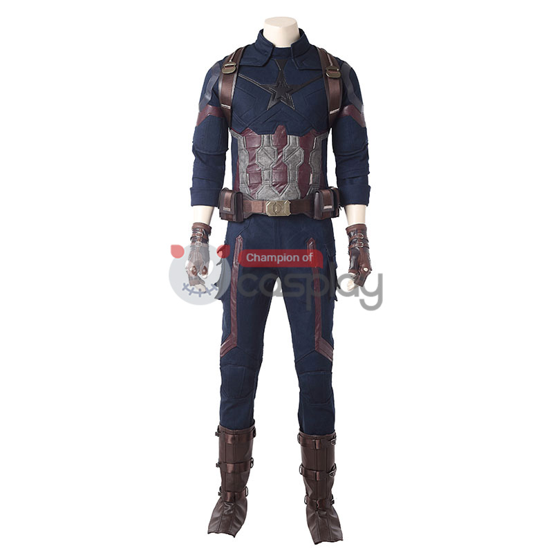Avengers 3 Infinity War Costume Captain America Cosplay Steve Rogers Outfits Hot