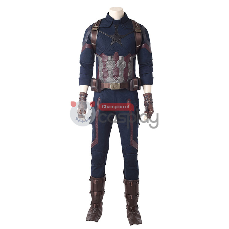 Captain America Costumes Avengers Infinity War Steve Rogers Cosplay Costume