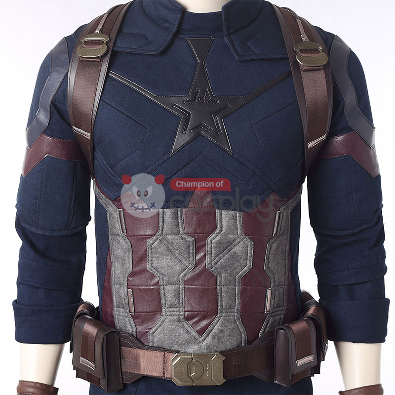Captain America Costumes Avengers Infinity War Steve Rogers Cosplay Costume