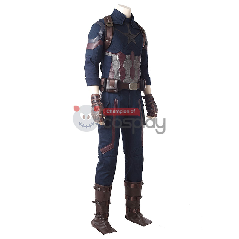 Captain America Costumes Avengers Infinity War Steve Rogers Cosplay Costume
