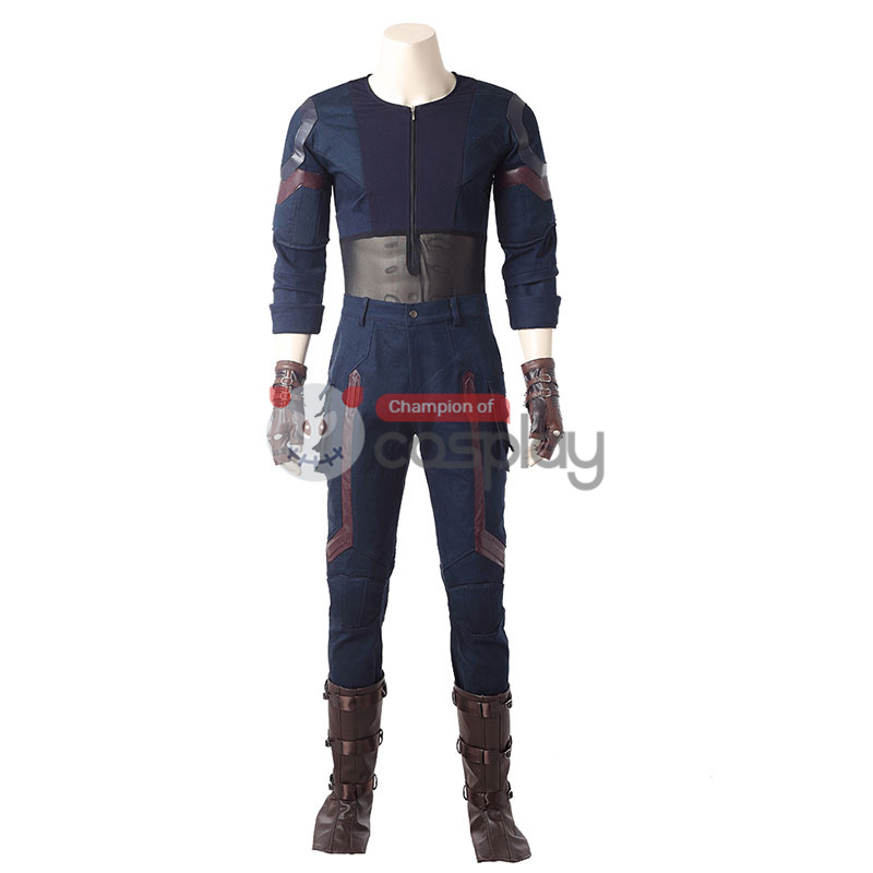 Captain America Costumes Avengers Infinity War Steve Rogers Cosplay Costume
