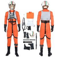 Star Wars Costumes Luke Skywalker X-Wing Pilot Fighter Cosplay Costume