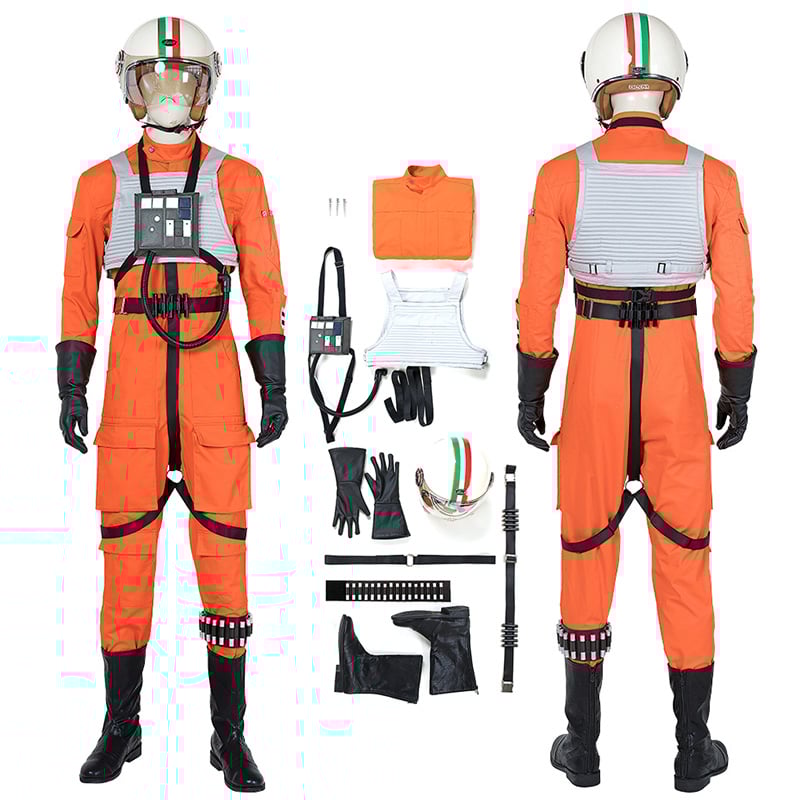 Star Wars Costumes Luke Skywalker X-Wing Pilot Fighter Cosplay Costume